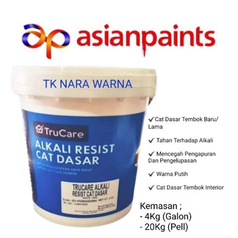 Jual Asianpaint Truecare Alkali Sealer Cat Dasar Tembok Kemasan 4Kg