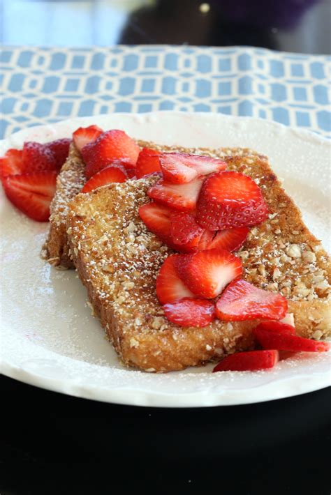 Weekend Breakfast Nut Crusted French Toast