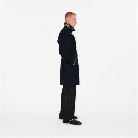 Mid Length Kensington Heritage Trench Coat In Coal Blue Men Burberry® Official