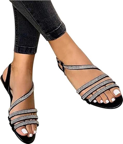 Damen Sandalen L Ssige Flache Schuhe Flat Damen Bequeme Elegant