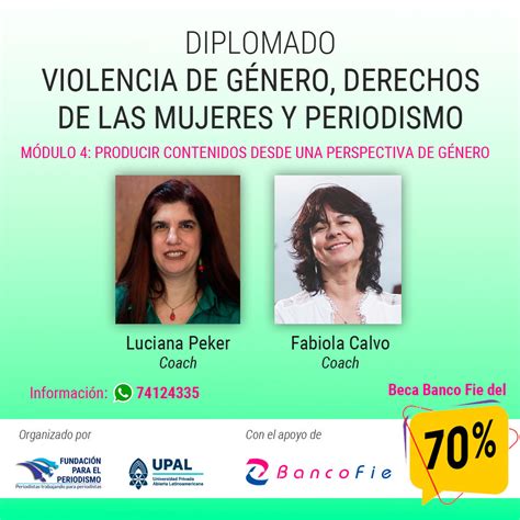 Diplomado Violencia De Género Derechos De Las Mujeres Y Periodismo