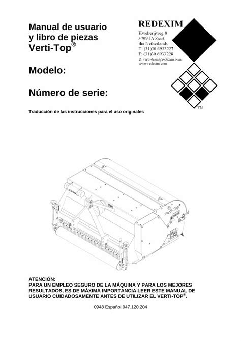 PDF Manual De Usuario Y Libro De Piezas Verti Top Modelo DOKUMEN TIPS