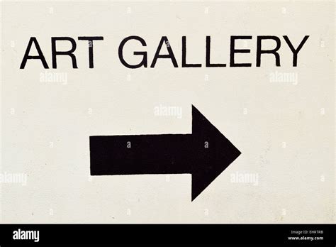 Art Gallery Sign Stock Photo Alamy