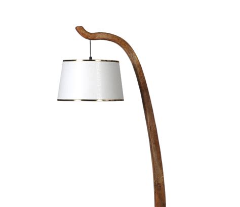 Buy Kwan Fabric Shade Shelf Floor Lamp With Wood Base Off White At 37