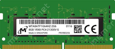 Mta Atf G Hz G Micron X Gb Ddr Sodimm Pc V S Single