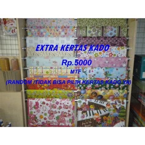 Jual Tambahan Extra Kertas Kado Random Ya Tdk Bisa Pilih Motif