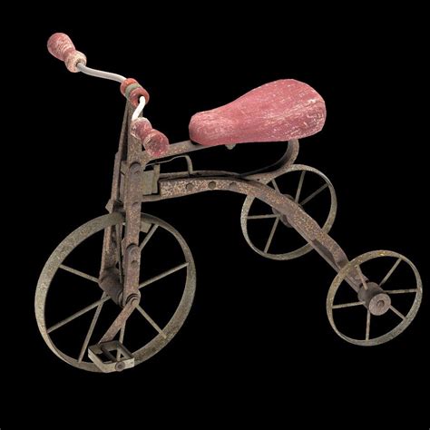 Винтажный старый ржавый детский велосипед. 3D Модель $7 - .unknown - Free3D