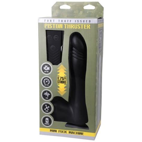 Fort Troff Piston Thruster Mini Fuck Machine Dildo With Remote Black Sex Toys Adult