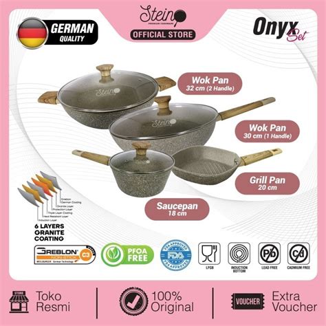 Jual Paket Onyx Stein Granite Series Steincookware Bisa Ecer Terpisah