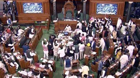 Lok Sabha Proceedings Adjourned Till 2 Pm Amid Opposition Protests