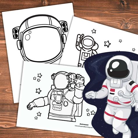 Out Of This World Astronaut Coloring Pages Nature Inspired Learning