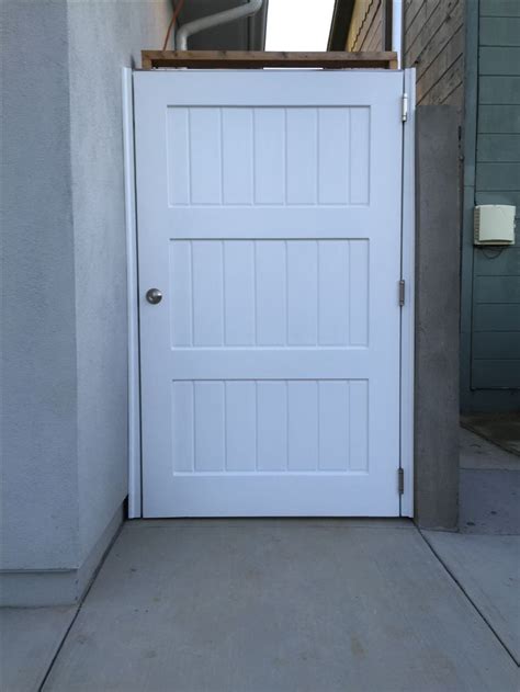 Custom Wood Gate With Double Crossbars By Garden Passages Wood Gate