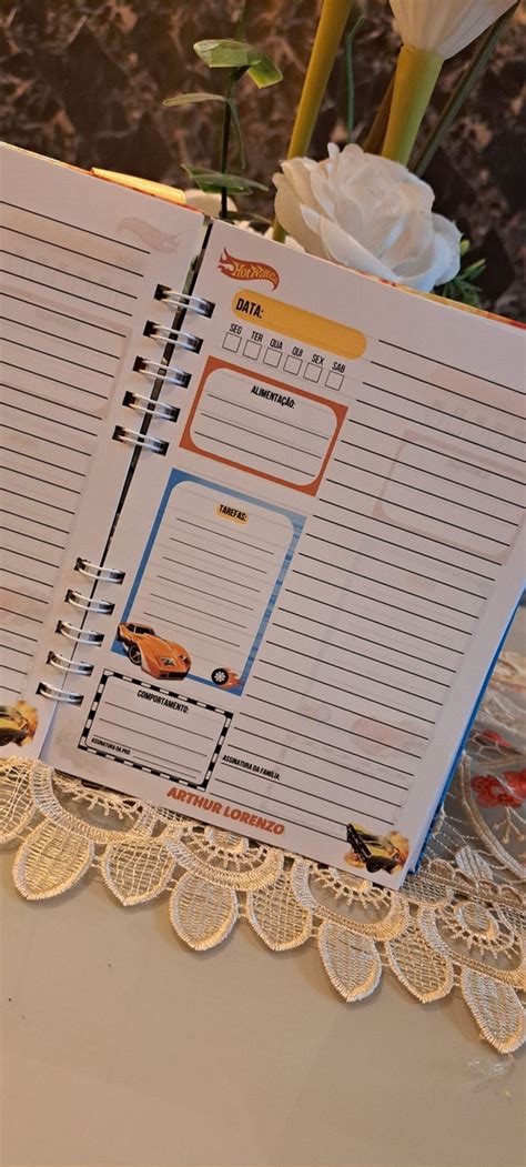 Agenda Escolar Personalizada Hot Wheels Elo