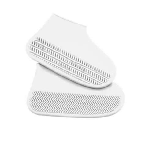 Cubierta Impermeable De Silicona Para Zapatos Blanco L