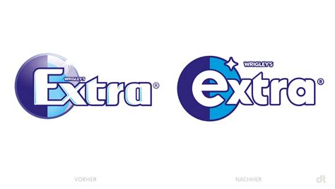 Wrigley’s Extra Professional Logo – vorher und nachher – Design Tagebuch