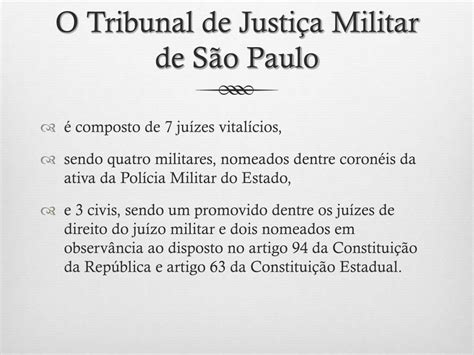 Ppt Tribunais E Ju Zes Militares Powerpoint Presentation Free