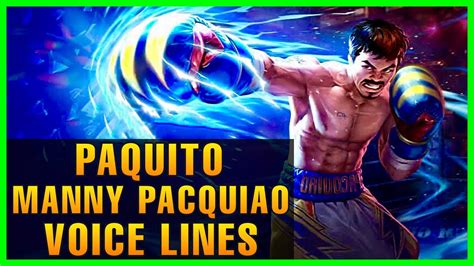 Paquito Manny Pacquiao Tagalog Voice Lines W English Translation