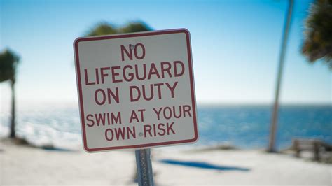 Dsc6976 No Lifeguard On Duty Swim At Your Own Risk Sign Martin