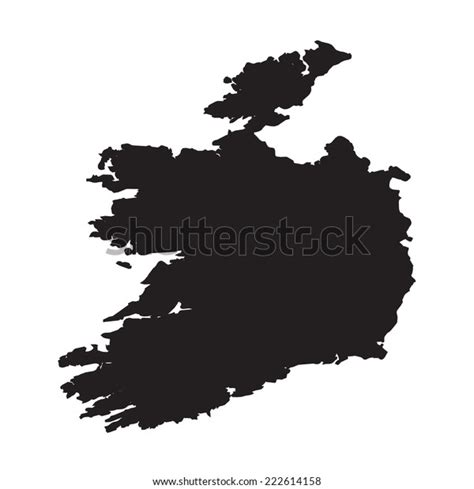 Silhouette Country Ireland Stock Vector (Royalty Free) 222614158