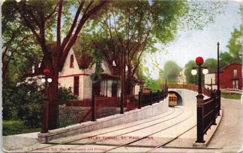 Selby Tunnel St Paul Mn Postcard A Ebay