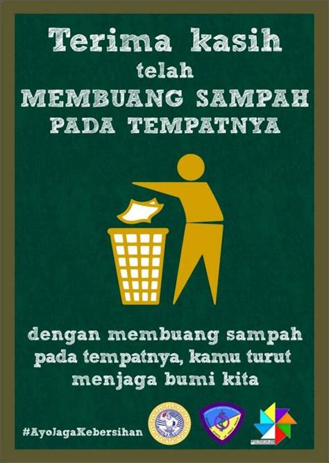 Poster Membuang Sampah Pada Tempatnya Ilustrasi