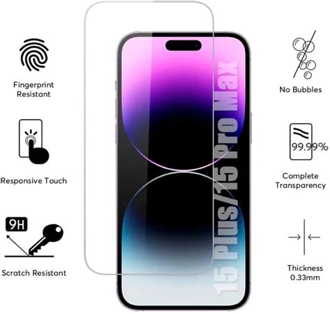 Paquete De 3 Protectores De Pantalla De Vidrio Para IPhone 13 Kit De