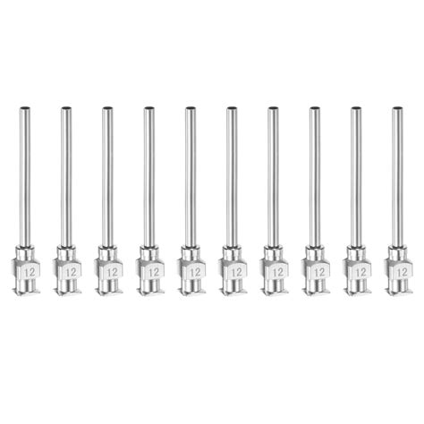 Uxcell 10Pack 12G Stainless Steel Dispensing Needles 1 1 2 Glue