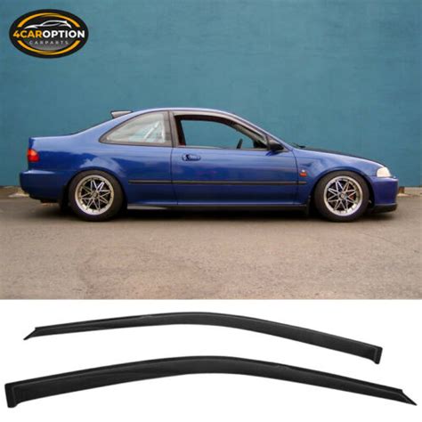 Fits Honda Civic Coupe Hatchback Window Visors Rain Sun Guard