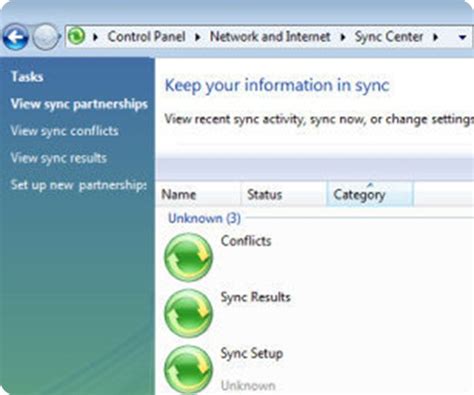 Sync Center Frequently Asked Questions The World Of Windows