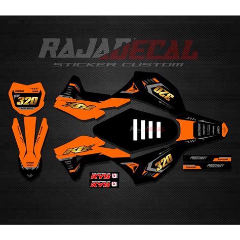 Decal Sticker Kawasaki Klx Gordon Fullbody Sticker Dekal Klx Gordon