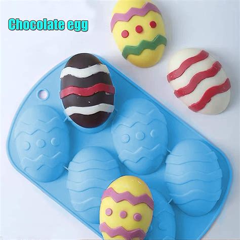 2 Egg Shaped Silicone Molds Easter Bunny Soap Jello Shapes Diy Bath Bomb And Cake Baking