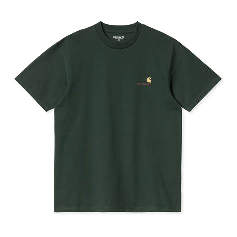 Carhartt Wip American Script T Shirt Grove I029956 0ei Xx 03 Consortium