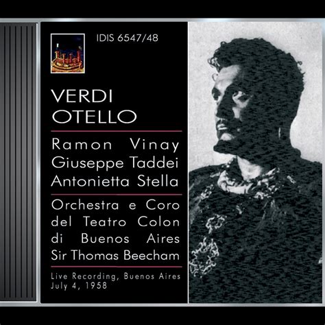 ‎verdi Otello [opera] 1958 De Giuseppe Modesti I Pasini Buenos Aires Teatro Colon Chorus