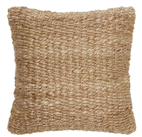 Jute Pillow Throw Pillows Jute Throws Tan Throw Pillow