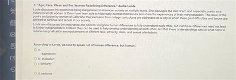 1 Age Race Class And Sex Women Redefining Chegg