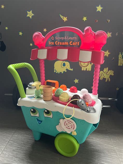 Lightly Used Leap Frog Ice Cream Cart Full Set Hobbies Toys Toys