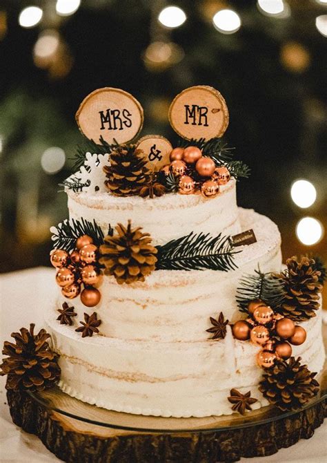 Seasonal Wedding Cake Ideas For A Winter Wedding Winter Wedding Cake