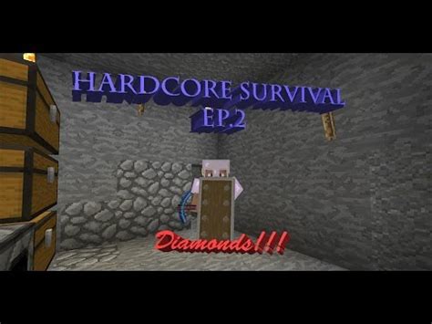 Hardcore Survival Ep 2 Diamonds YouTube