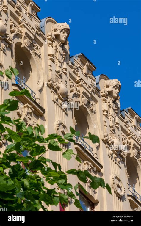 Art Nouveau Architecture on Albert Street, Riga, Latvia, Northern ...