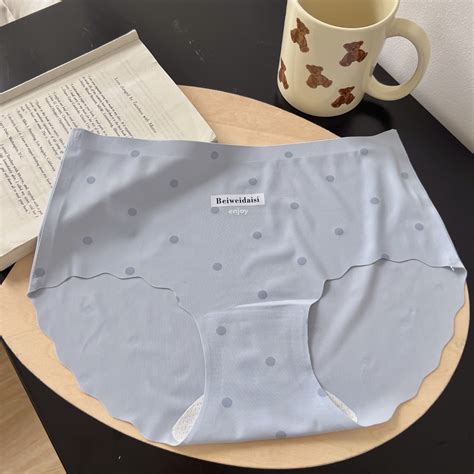 Polka Dot Ice Silk No Trace One Piece Panty Women Lingerie Manufacturer Since