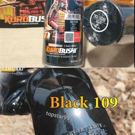 Jual Pilok Pilox Cat Samurai Black 109 Hitam Glossy Mengkilap 400ml Cat