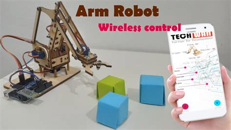 Diy Arm Robot Arduino Controlled Via Smartphone Android Bluetooth