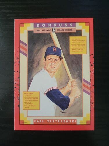 Donruss Carl Yastrzemski Hall Of Fame Diamond Kings Ebay