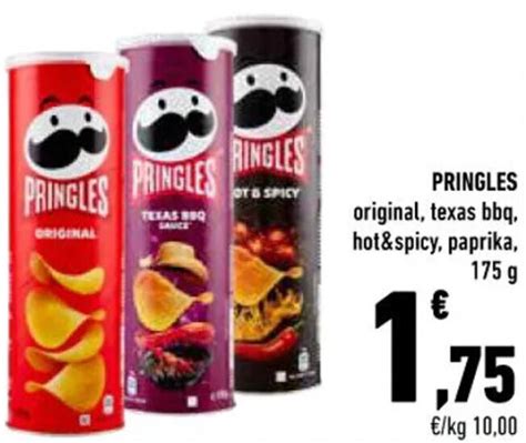 Offerta Pringles Original Texas Bbq Hot Spicy Paprika G Nel