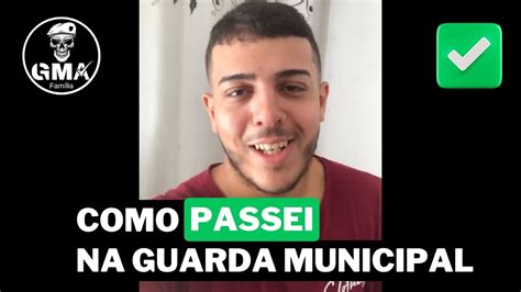 Como Passar No Concurso Da Guarda Municipal Qualquer Cidade Dica Do