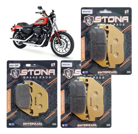 Kit Pastilhas Freio Sinter D T Stona Harley Sportster 883r Frete grátis