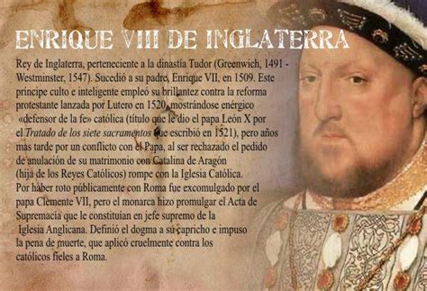 Características Del Gobierno De Enrique Viii En Inglaterra