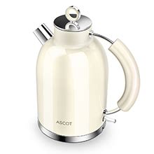 Stainless Steel Kettle ASCOT Electric Kettle 2200 W 1 6 L Retro