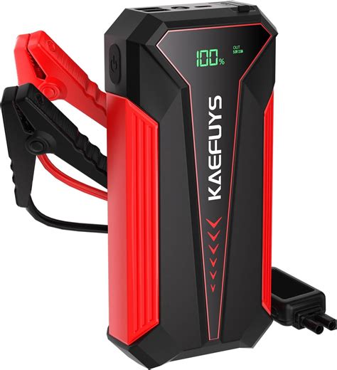 KAEFUYS Starthilfe Powerbank 1600A 16000mAh Tragbare Auto Starthilfe