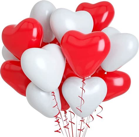 100 Love Heart Shape Balloons Wedding Party Romantic Baloon Birthday